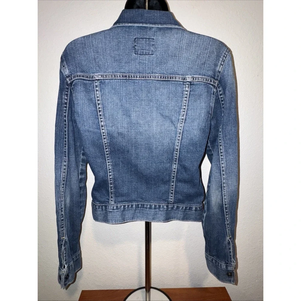 Lucky Brand Denim Trucker Jean Jacket Womens Size Small‎ Cute Chore Coat Western